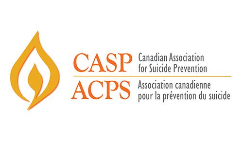 Flame logo of the CASP Canadian Association for suicide Prevention
