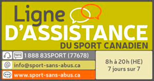 Carte Ligne assistance sport canadien