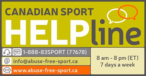 Canadian Sport Help Line information
