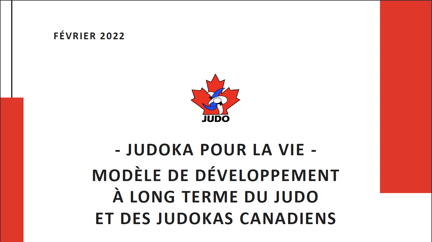 Couverture Judoka pour la vie février 2022