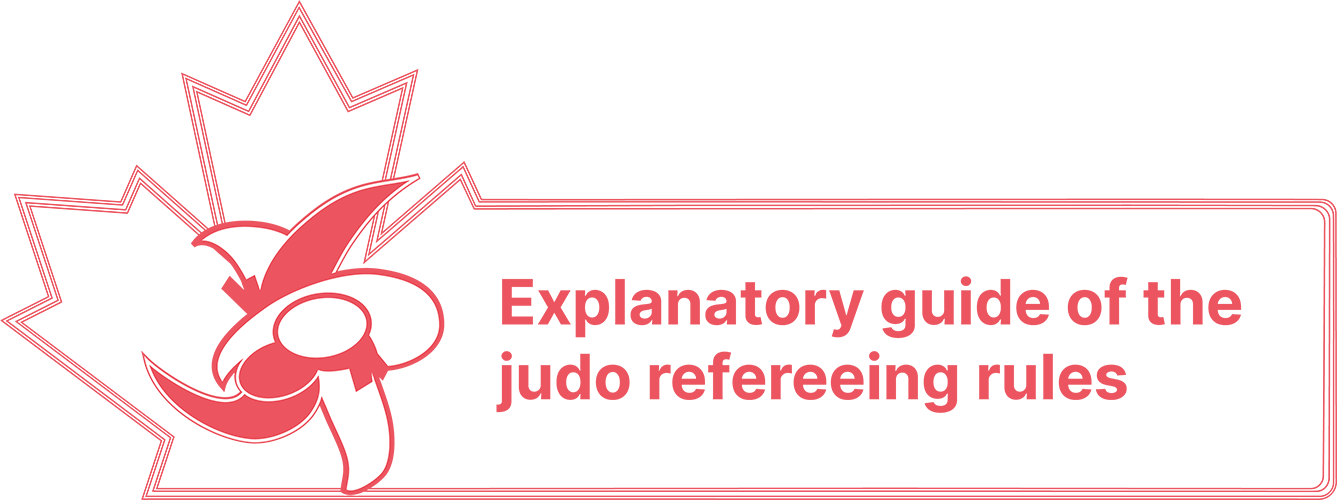 Judo Canada Explanatory guide of the judo refereeing rules button